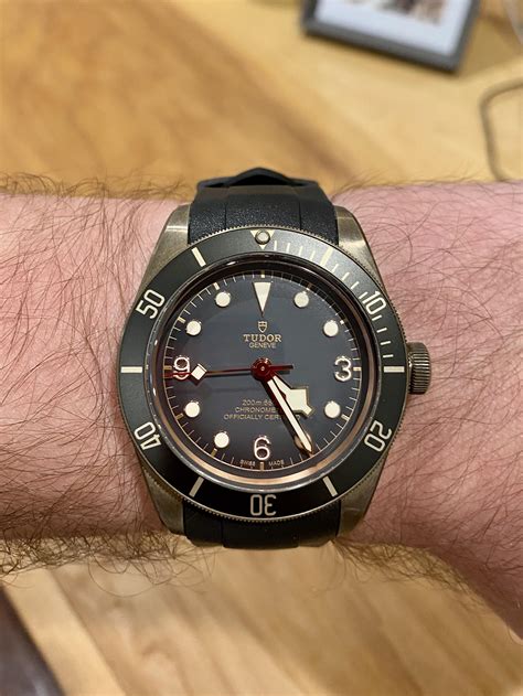 tudor black bay bronze strap|black bay bronze rubber strap.